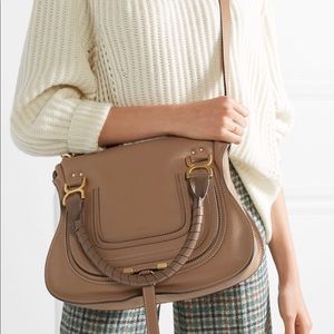Authentic! Chloe medium Marcie bag - stone color